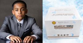 Bron Echols, Founder of Melanvelvet disposable towels for children with sensitive skin