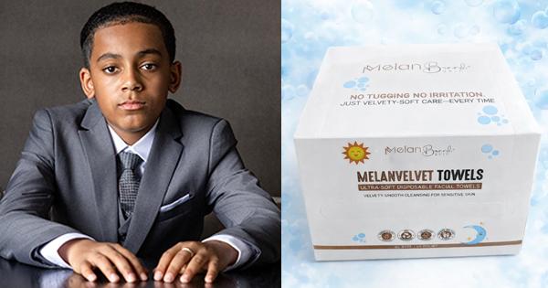 Bron Echols, Founder of Melanvelvet disposable towels for children with sensitive skin