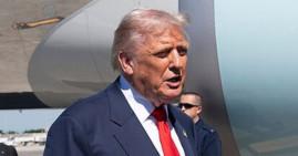 Trump at the Palm Beach International Airport