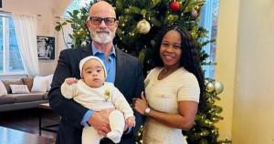 Glenda, Roy and their baby