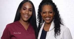 Nurse Noel and Dr. Catrise Austin