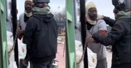 Black construction worker and his white co-worker