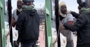 Black construction worker and his white co-worker