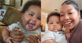 Jaxson and his aunt Lauren Wilson