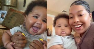 Jaxson and his aunt Lauren Wilson