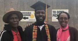 Alpha Henry and his parents Colin Henry and Veronica Henry