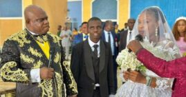 Apostle Chibuzor Gift Chinyere officiating the marriage of his adopted autistic son
