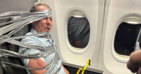 White Man Restrained with Duct Tape on Flight After Alleged Racial Slurs Says He Doesn’t Remember Anything