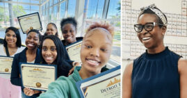 Cassandra Gibbs, Founder of Detroit Emerge with her students