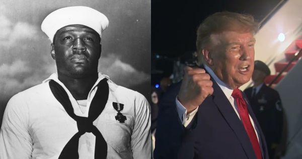 Doris Miller, World War II hero, and Donald Trump