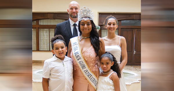 Joi Rodrigue, winner of Mrs Black Globe International