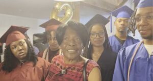 Julia Baker, 12 grandchildren graduate high school