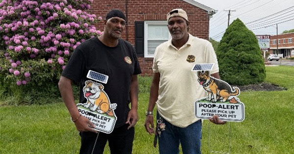 Black Twin Brothers Launch Patent-Pending Motion-Activated Yard Sign to Help Homeowners Stop Dog Waste