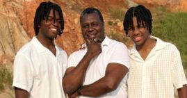 Kevin Foster and his sons Kenneth and Kaden