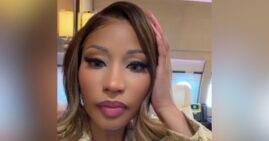Nicki Minaj inside the Air Force One