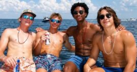 Nolan Wells with Warren Hudson, Jax Pitalo and Morgan Seymour
