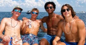 Nolan Wells with Warren Hudson, Jax Pitalo and Morgan Seymour