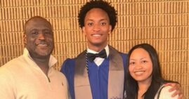 Nolan Wells with his parents