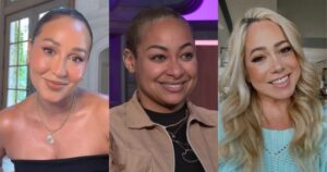 Raven-Symoné, Adrienne Bailon, Sabrina Bryan, cast of The Cheetah Girls