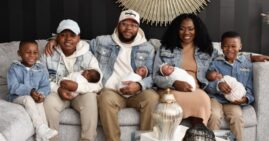 Carlos and Ronjera Abrahams and their family