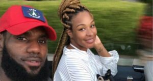 LeBron James and his wife Savannah