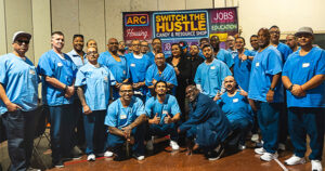 Shirin Senegal with incarcerated Black men