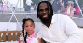 Wendell Smallwood Jr. and his daughter