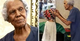 Callie Terrell, 101-year old woman who is a hairstylist