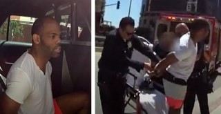 Slade Douglas being arrested by LAPD