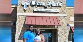 Alicia and Abdul Yahaya, founder of Open Minds Development