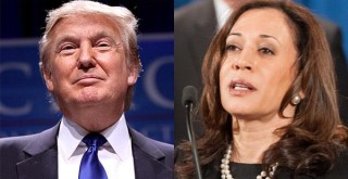 Donald Trump and Kamala Harris