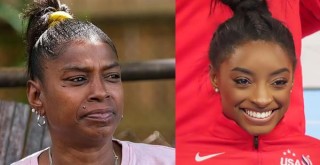 Simone Biles and her biological mom, Shanon