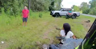 White man pulls out gun on Black family