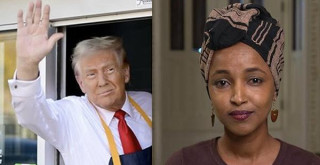 Trump mocking Ilhan Omar