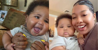 Jaxson and his aunt Lauren Wilson